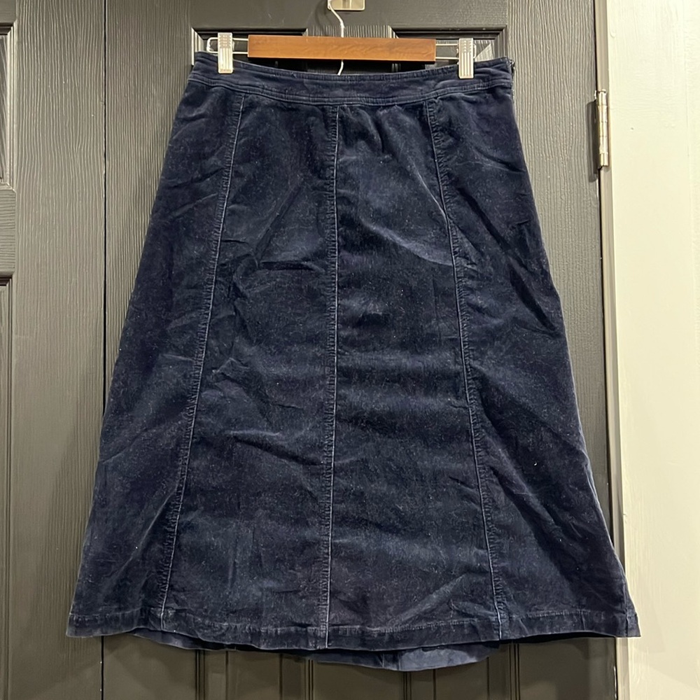 Dark Blue Corduroy Skirt size 6